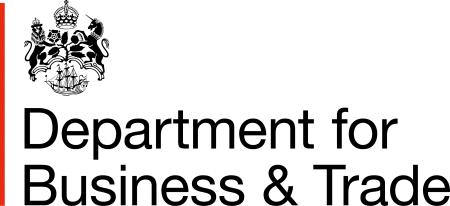 Logo for the Department for Business & Trade
